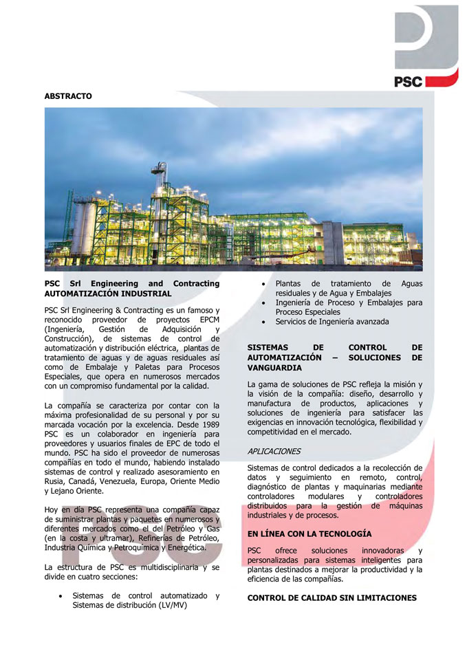 Abstract - Case Study Control System Project
